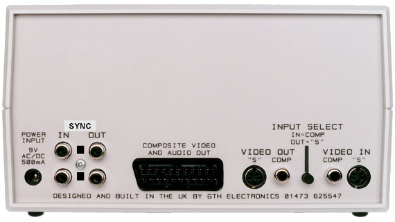 Back View of ACE24, Showing Connections. File Size 26k